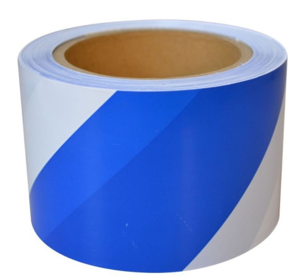 Picture of BTB708 - MAXISAFE BLUE AND WHITE BARRICADE TAPE, 75MM X 100M