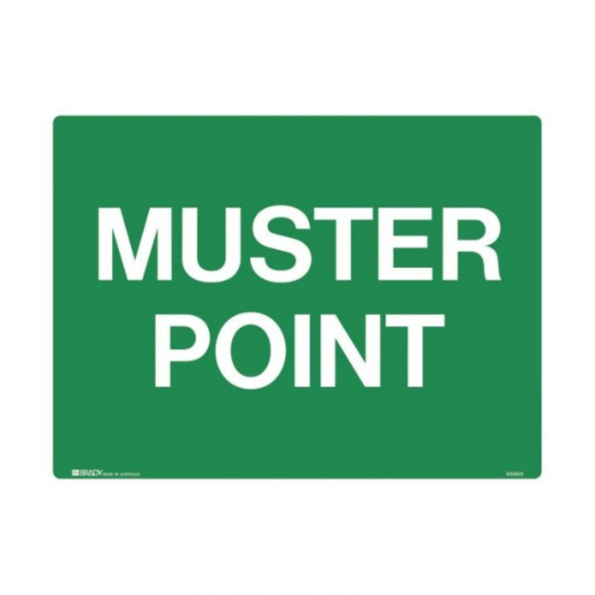 Picture of 852622 - MUSTER POINT SIGN 600MM(W) X 450MM(H) METAL