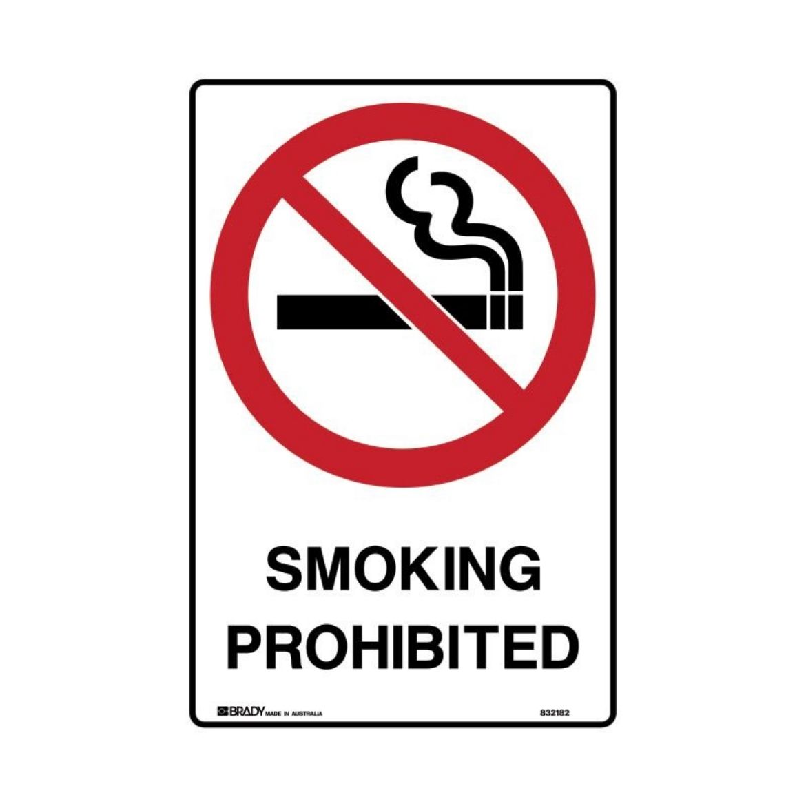 Picture of SMOKING PROHIBITED SIGN - 450MM (H) X 300MM (W) METAL