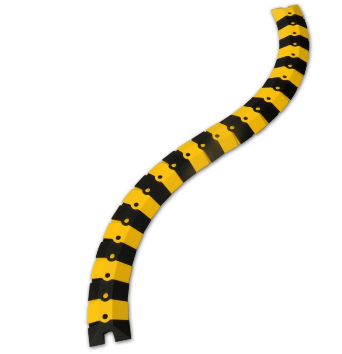 Picture of ULTRA - SIDEWINDER CABLE PROTECTION WITH ENDCAPS, SMALL, BLACK AND YELLOW (1,003MML X 76MMW X 19MMH)