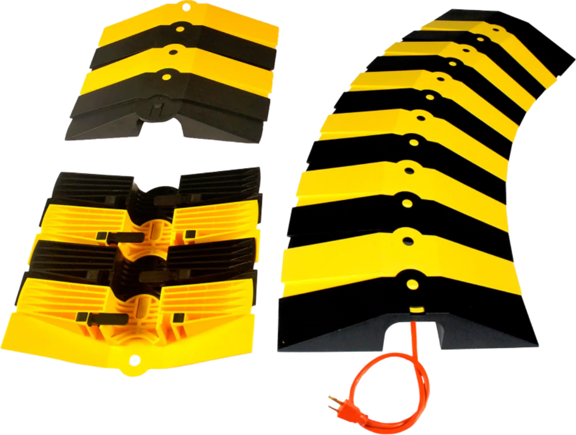 Picture of ULTRA - SIDEWINDER CABLE PROTECTION LARGE, BLACK & YELLOW (358MML X 304MMW X 54MMH)